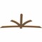 Ekena Millwork Davenport Timber Gable Bracket, Western Red Cedar, 108"W x 49"H x 1 1/2"D x 5 1/2"F, 11/12 Pitch GBW108X49X0206DAV00SWR - alternate 4